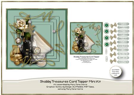 Shabby Treasures Card Topper Mini Kit 1