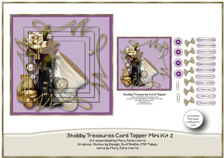 Shabby Treasures Card Topper Mini Kit 2