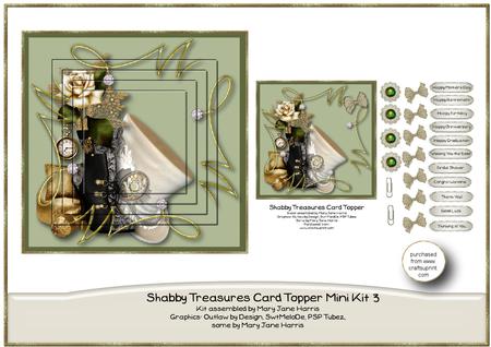 Shabby Treasures Card Topper Mini Kit 3