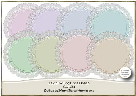 8 Captivating Lace Doilies - Cu4cu