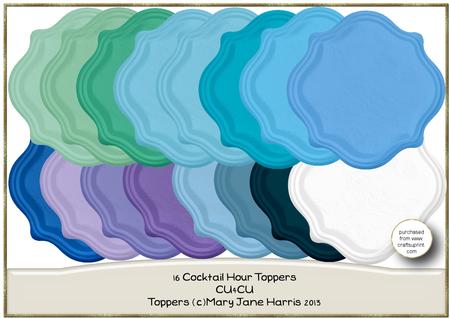 16 Cocktail Hour Toppers - Cu4 Cu