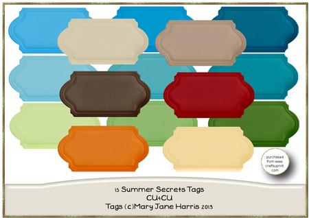 15 Summer Secrets Sentiment Tags - Cu4cu