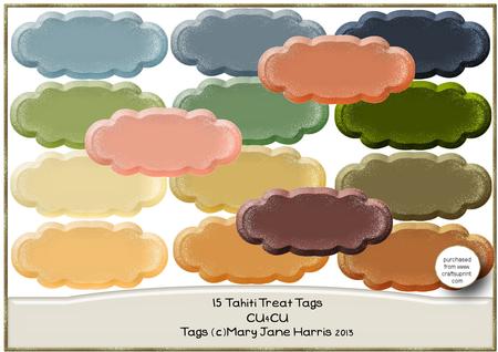 15 Tahiti Treats Sentiment Tags - Cu4cu