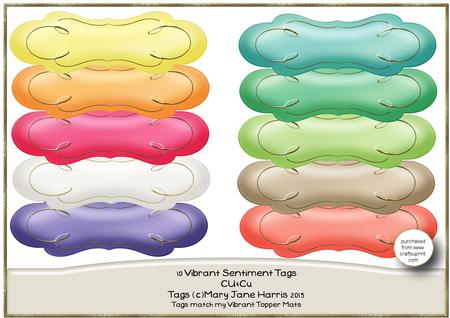 10 Vibrant Sentiment Tags - Cu4cu