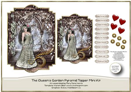 The Queen's Garden Pyramid Topper Mini Kit