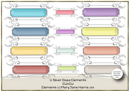 12 Silver Daze Elements - Cu4cu