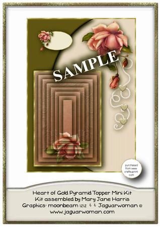 Heart of Gold Pyramid Toppper Mini Kit