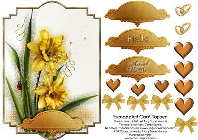 Bedazzled Card Topper 1