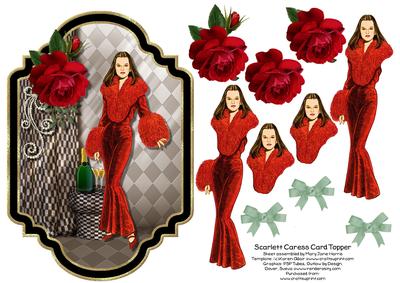 Scarlett Caress Card Topper