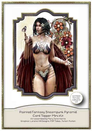Painted Fantasy Steampunk Pyramid Topper Mini Kit