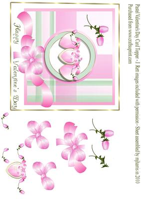 Pastel Valentine's Day Card Topper