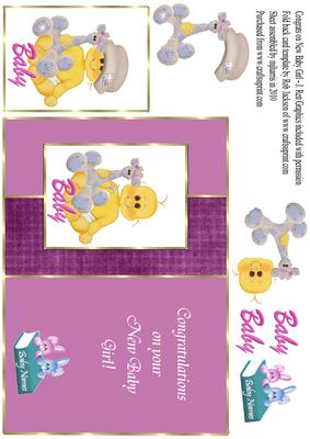 Congratulations on New Baby Girl Card