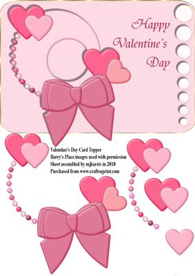 Valentine's Day Card Topper