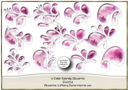 12 Color Blendz Accents - Cu4cu