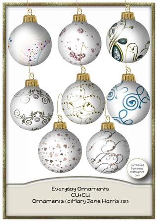 8 Everyday Ornaments - Cu4cu
