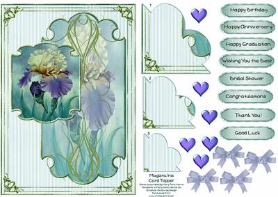 Majestic Iris Card Topper 2