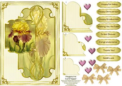 Majestic Iris Card Topper 3