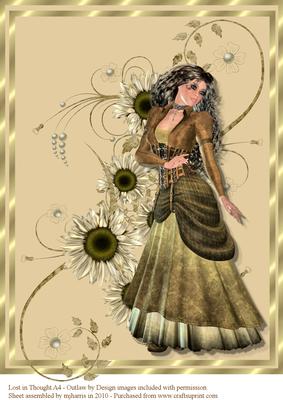 Lost in Thought A4 Card