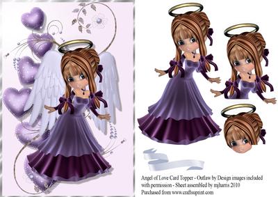 Angel of Love Card Topper