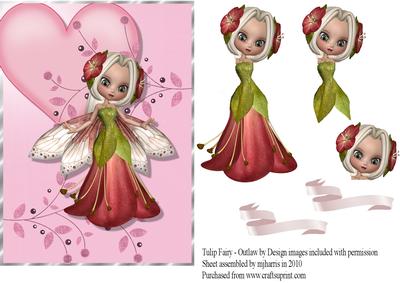 Tulip Fairy Card Topper