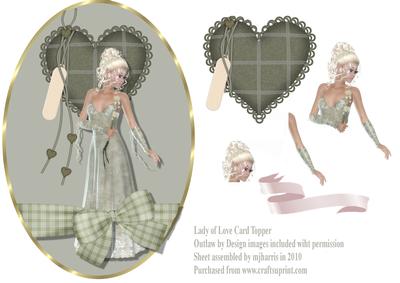 Lady of Love Card Topper