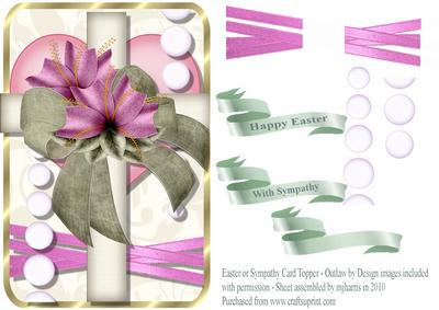 Easter or Sympathy Card Topper