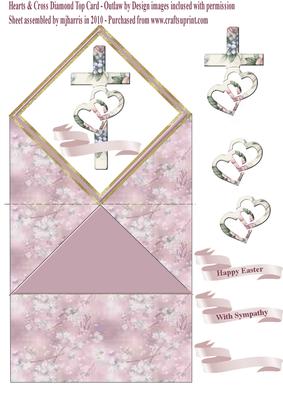 Hearts & Cross Diamond Top Card