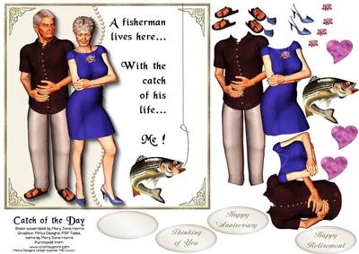 Catch of the Day Card Topper