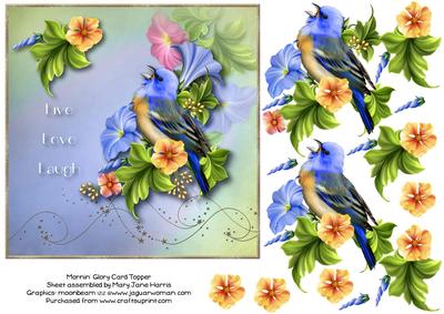 Mornin' Glory Card Topper 2