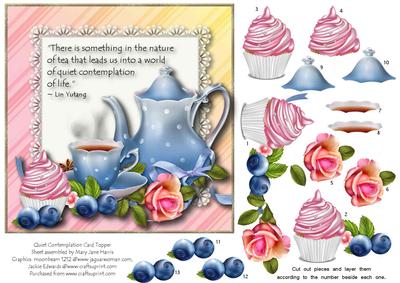 Quiet Contemplation Card Topper 1