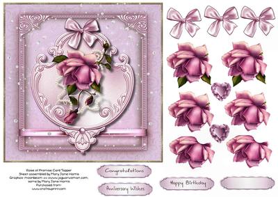 Rose of Promise Card Topper 1