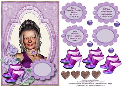 All Woman Card Topper 1