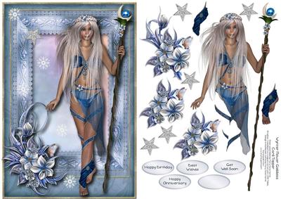 Wynter Flower Goddess Card Topper 1