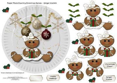 Paper Plate Country Christmas Series - Ginger Kisses