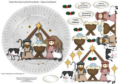 Paper Plate Country Christmas Series - Jesus is the Reason