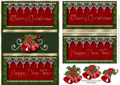 Christmas Time is Here Card Topper