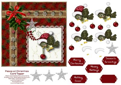 Peace at Christmas Card Topper
