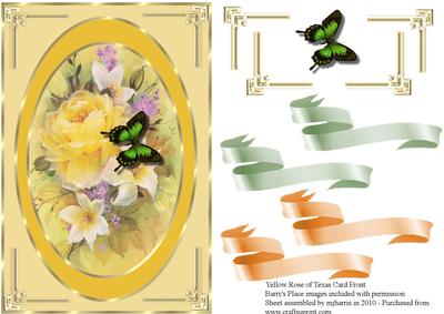 Yellow Rose of Texas Card Front