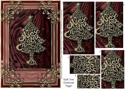 Gold Tree Christmas Topper 1