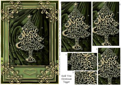 Gold Tree Christmas Topper 2