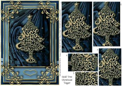 Gold Tree Christmas Topper 3