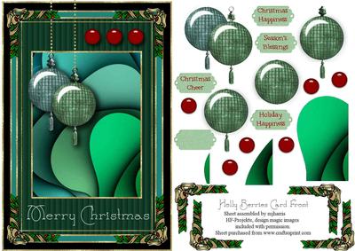 Christmas Holly Berries Topper 1