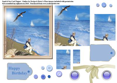Sand & Sea Card Topper Pyramid