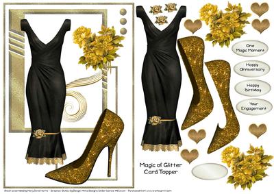 Magic of Glitter Card Topper 2