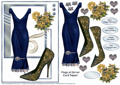 Magic of Glitter Card Topper 3