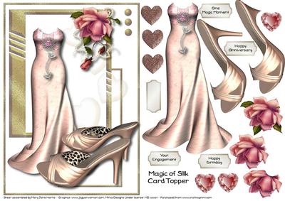 Magic of Silk Card Topper 1