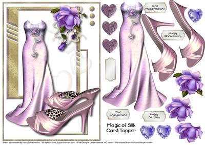 Magic of Silk Card Topper 2