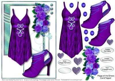 Magic of the Dress Card Topper 2
