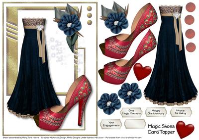 Magic Shoes Card Topper 1