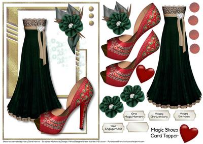 Magic Shoes Card Topper 2